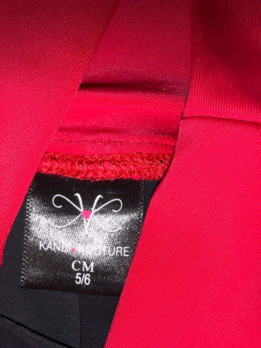 Kandi Kouture Size Child Medium (5/6) Red & Black Dance Two-Piece Set